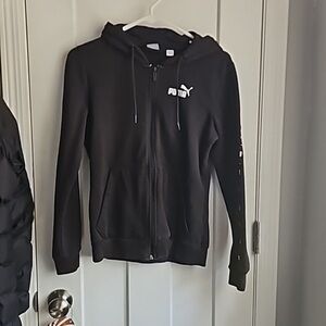 Women’s Puma Black Zip-Up Hoodie Size Small